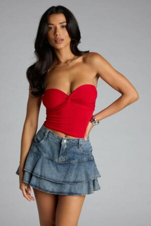 More To Come Twist Tube Crop Top