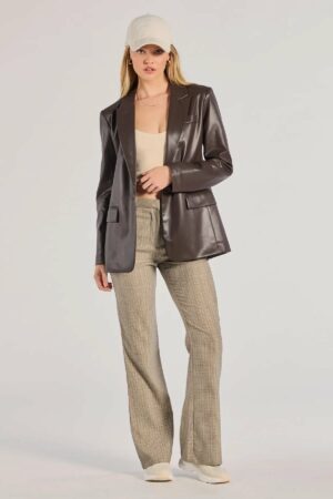 Checkered And Chic High-Waist Plaid Pants