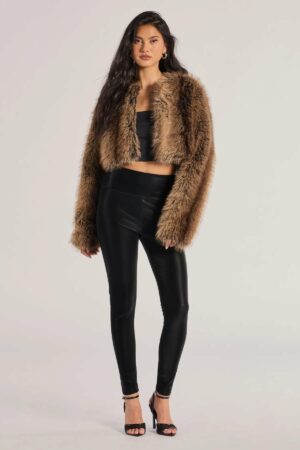 Looking Sleek Faux Leather Leggings