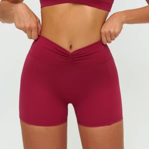 Women Yoga Shorts High Waist Workout Cycling Shorts Push Up Fitness Yoga Lift Butt Fitness Ladies Yoga Gym Running Short Pants
