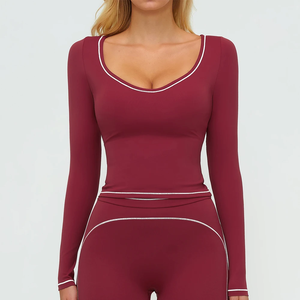 Women's Yoga Long Sleeve Fitness Long Sleeve Running Gym Clothes Workout Dry Fit Breathable High Elastic Sports Top 1 Women's Yoga Long Sleeve Fitness Long Sleeve Running Gym Clothes Workout Dry Fit Breathable High Elastic Sports Top