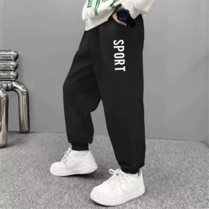 Sport Letter Printed Sweatpants for Kids Fashion Loose Long Pants Jogger Trousers 2025 Boys Casual Thin Sport Pants