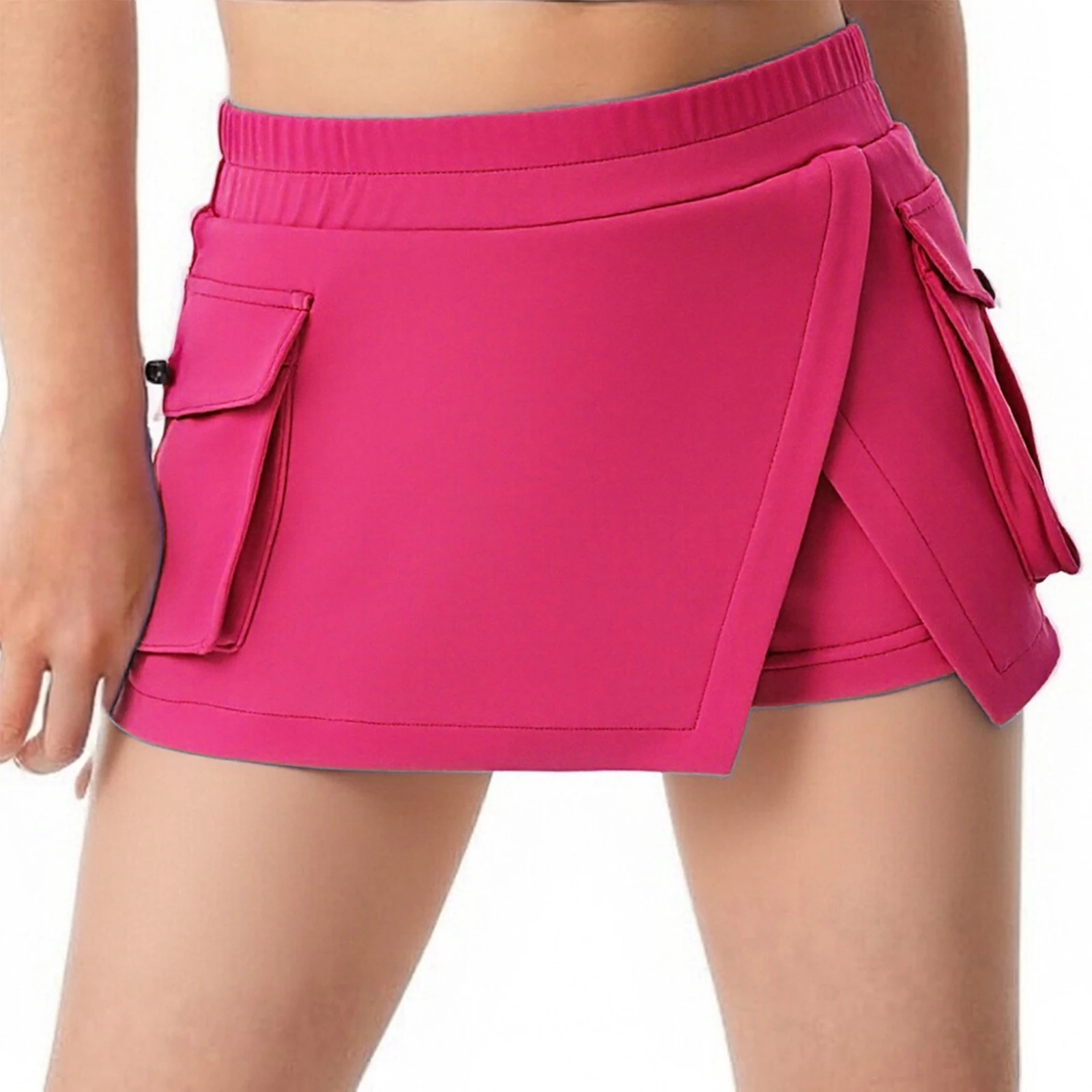 Girls Split Golf Tennis Sport Athletic Skirt Elastic Waistband Flap Pockets Skirts with Built-in Shorts Activity Outfits 1 Girls Split Golf Tennis Sport Athletic Skirt Elastic Waistband Flap Pockets Skirts with Built-in Shorts Activity Outfits