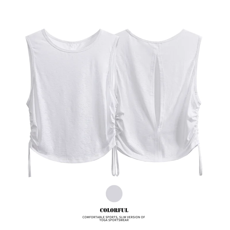 Women Summer Yoga Tops Lightweight Racerback Workout Sleeveless Shirts 3 Women Summer Yoga Tops Lightweight Racerback Workout Sleeveless Shirts - Image 3