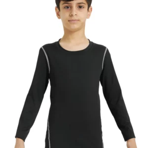 Youth Boy's Compression Shirts Athletic Quick Dry Long Sleeve Baseball Undershirts Soccer Sports Base Layer Tee Tops