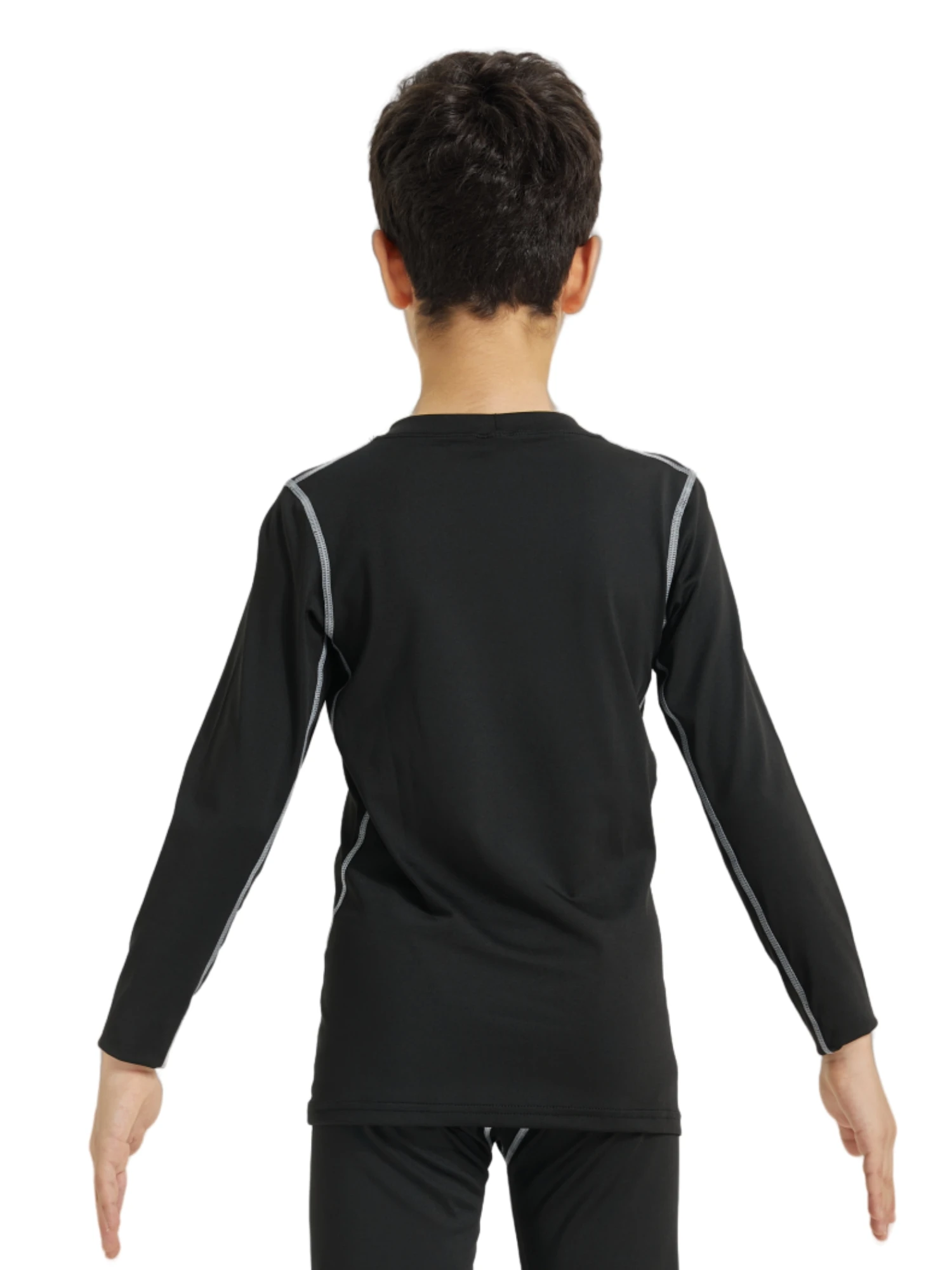 Youth Boy's Compression Shirts Athletic Quick Dry Long Sleeve Baseball Undershirts Soccer Sports Base Layer Tee Tops 2 Youth Boy's Compression Shirts Athletic Quick Dry Long Sleeve Baseball Undershirts Soccer Sports Base Layer Tee Tops - Image 2