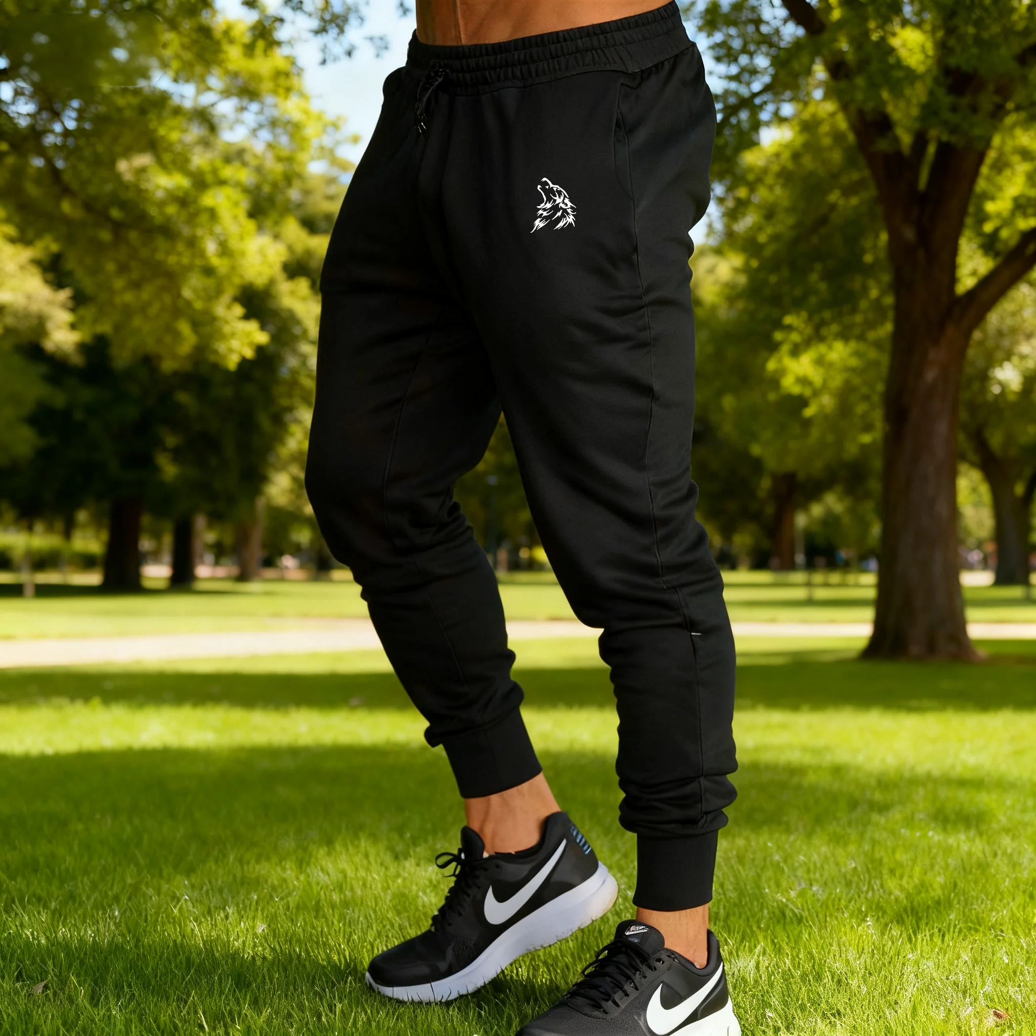 2026 New Casual Pants Men's Jogger Sweatpants Large Size Elastic Waist Sports Trousers Loose Fitness Clothes Spring Thin Section 6 2026 New Casual Pants Men's Jogger Sweatpants Large Size Elastic Waist Sports Trousers Loose Fitness Clothes Spring Thin Section - Image 6