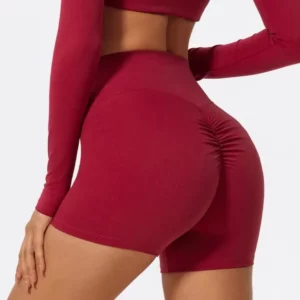 Women High Waist Yoga Leggings Gym Clothes Butt Lifting Gym Sports Leggings Scrunch Booty Hip Lifting Yoga Shorts