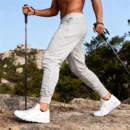 Men Casual Sports Pants Running Workout Jogging Long Trousers