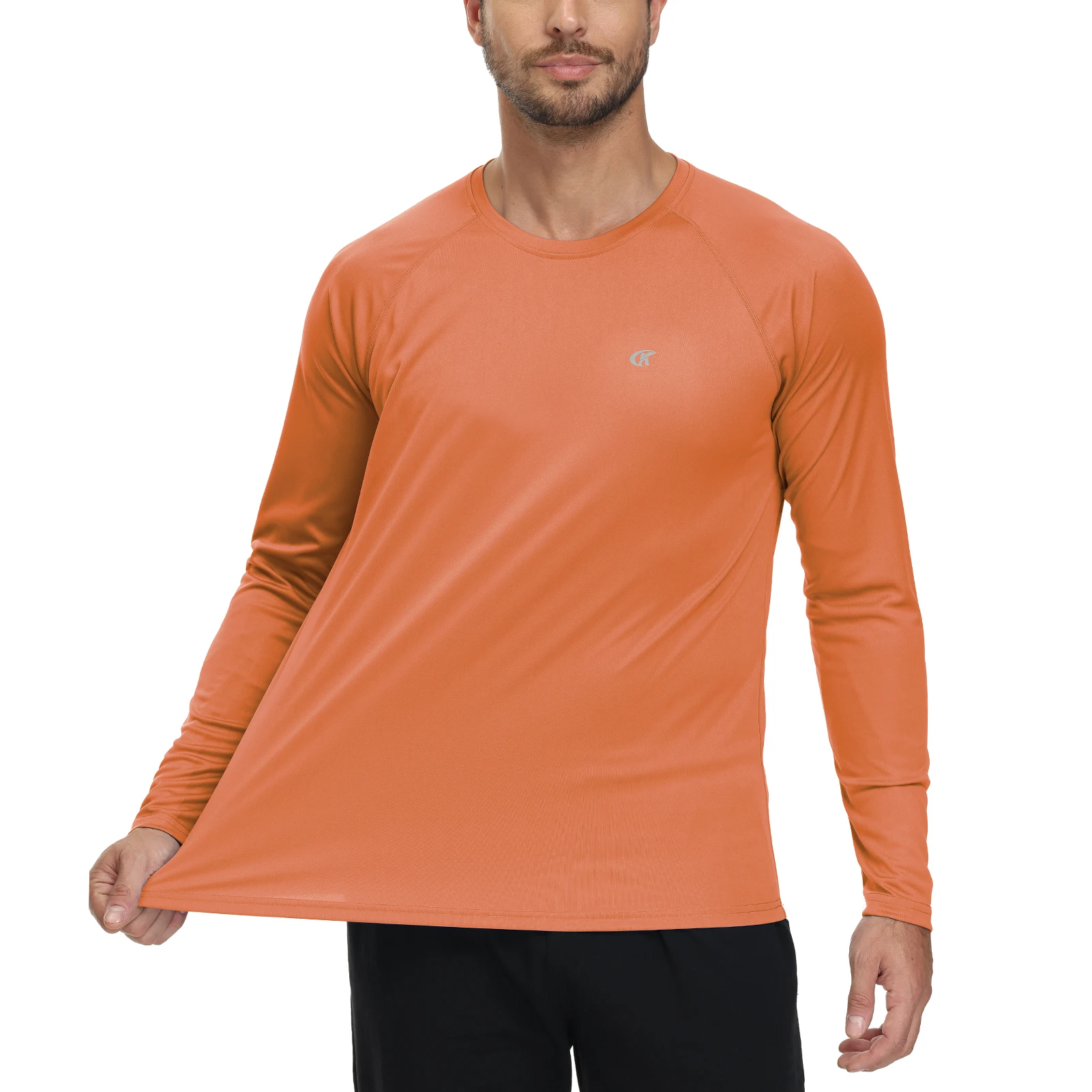 Men UPF 50+ Long Sleeve T-Shirt, Rash Guard Breathable Tops, Pullover Shirt for Sport Fishing Hiking Workout Outdoor Beach 6 Men UPF 50+ Long Sleeve T-Shirt, Rash Guard Breathable Tops, Pullover Shirt for Sport Fishing Hiking Workout Outdoor Beach - Image 6
