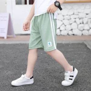 Boys Girls Summer Shorts Thin Elastic Short Pants for Kids Outfits Teenage 2T-11T Sport Shorts Toddler Children Short Trousers