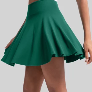 High Waist Tennis Skirt Sport Skort, Badminton Fitness Gear, Built-in Shorts Design, For Tennis Lessons Club Training