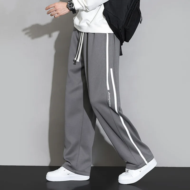 Men's Fashion Sweatpants Spring Autumn Straight-Leg Casual Long Pants Loose-Fit Sports Pants Teen Leisure Fashion Boys' Pants 2 Men's Fashion Sweatpants Spring Autumn Straight-Leg Casual Long Pants Loose-Fit Sports Pants Teen Leisure Fashion Boys' Pants - Image 2