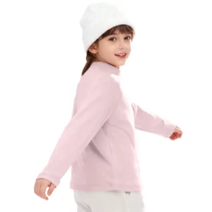 Girls Thermal Tops Kid Pullover Long Sleeve Solid Color T-Shirt Undershirt Base Layer Child Yoga Pilates Workout Running Clothes