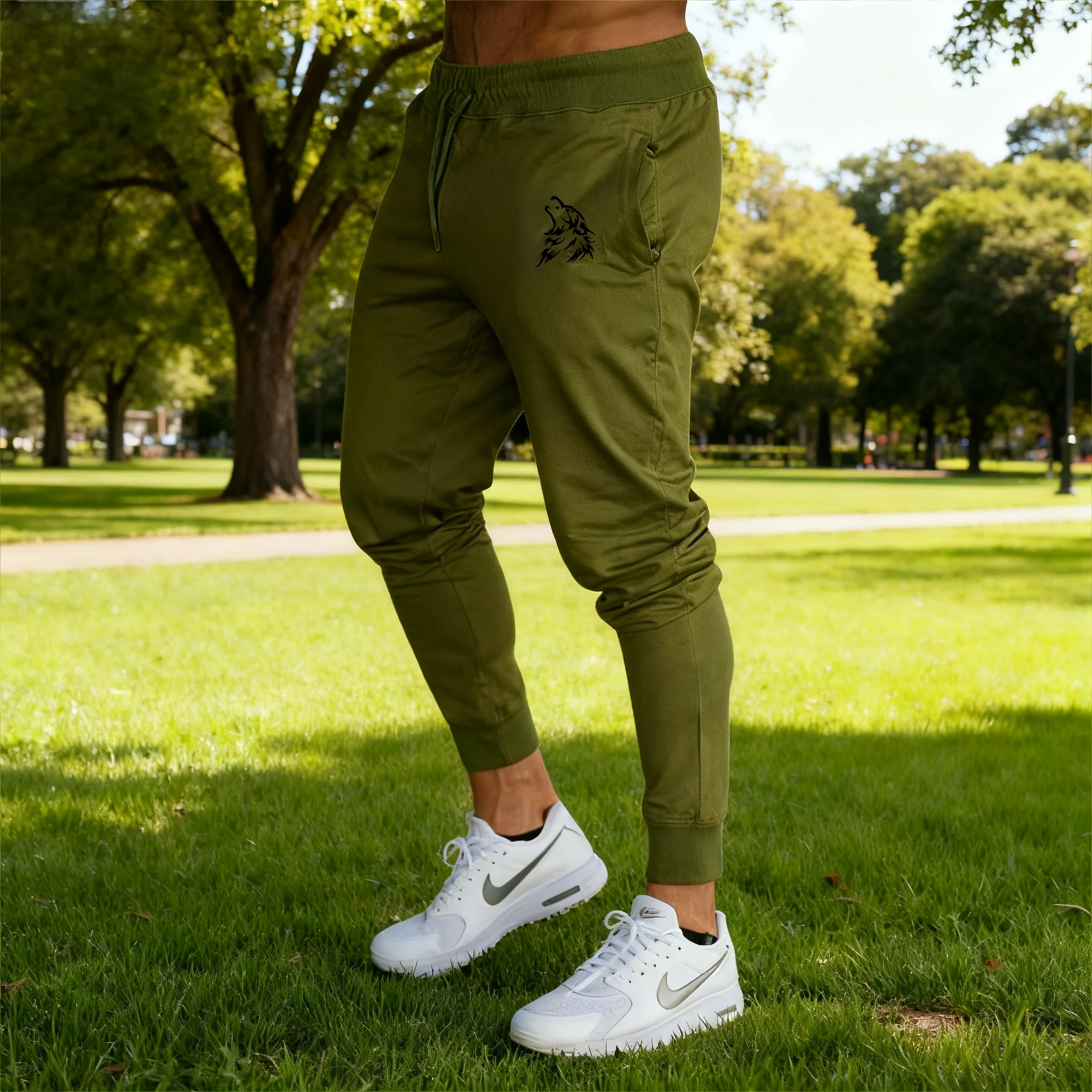 2026 New Casual Pants Men's Jogger Sweatpants Large Size Elastic Waist Sports Trousers Loose Fitness Clothes Spring Thin Section 3 2026 New Casual Pants Men's Jogger Sweatpants Large Size Elastic Waist Sports Trousers Loose Fitness Clothes Spring Thin Section - Image 3