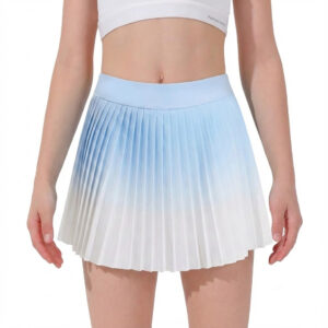 Women Tennis Suit Set, Polo Collar, Front Zipper, Badminton Sports Short Skirt