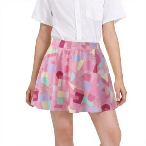 Children Golf Tennis Skirt With Shorts Girls Sport Skorts Running Dancing 2 In 1 Culottes Summer Athletic Breathable Cool Fabric