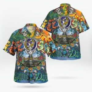Baltimore Ravens Grateful Dead Hawaiian Shirt