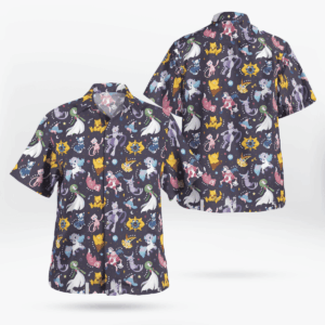 Psychic Type Pokemon Hawaiian Shirt