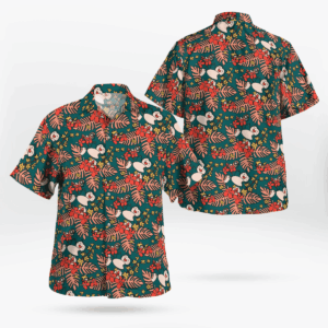 Tropical Floral Pokemon Hawaiian Shirt
