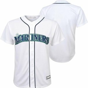 OuterStuff Seattle Mariners White Home Team Baseball Jersey