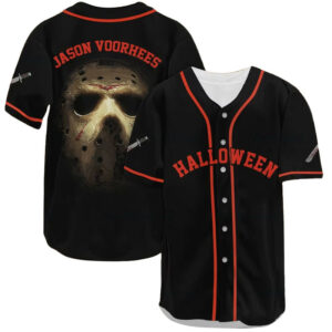 Halloween Jason Voorhees Spooky Baseball Jersey – Horror Fans