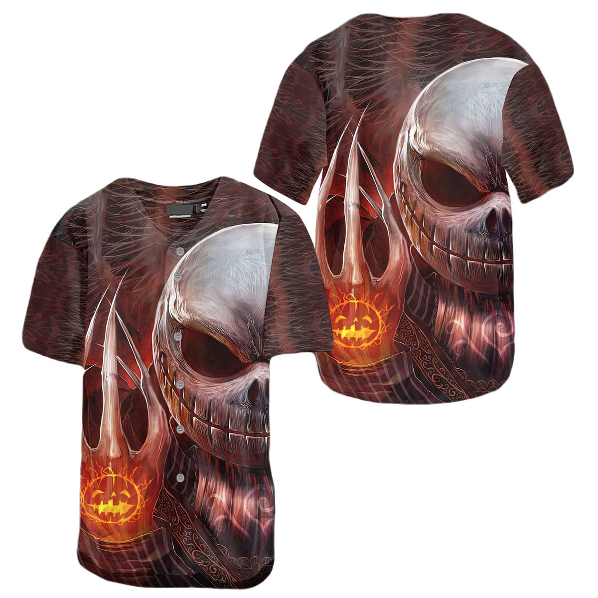 Skull & Flames Gothic Halloween Baseball Jersey – Bold Men’s Shirt 1 Skull & Flames Gothic Halloween Baseball Jersey – Bold Men’s Shirt