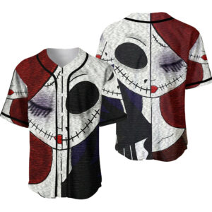 Spooky Style Unisex Skull Graphic Baseball Jersey – Perfect Halloween Shirt