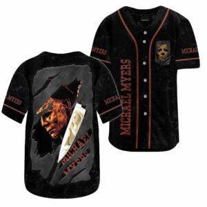Halloween Baseball Jersey Michael Myers Scary Horror Movie Shirt