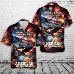 1776-2026 250th Years of American Air Dominance Hawaiian Shirt