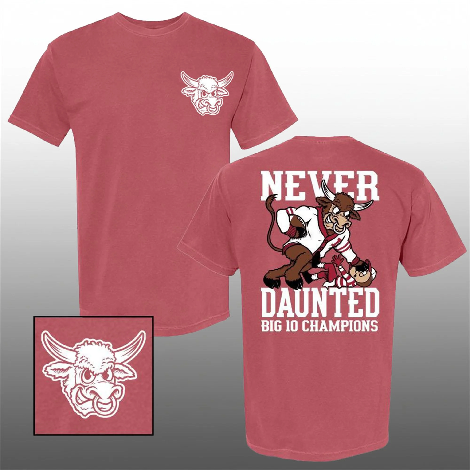2025 Indiana Hoosiers Never Daunted Big 10 Champions T-Shirt 1 2025 Indiana Hoosiers Never Daunted Big 10 Champions T-Shirt