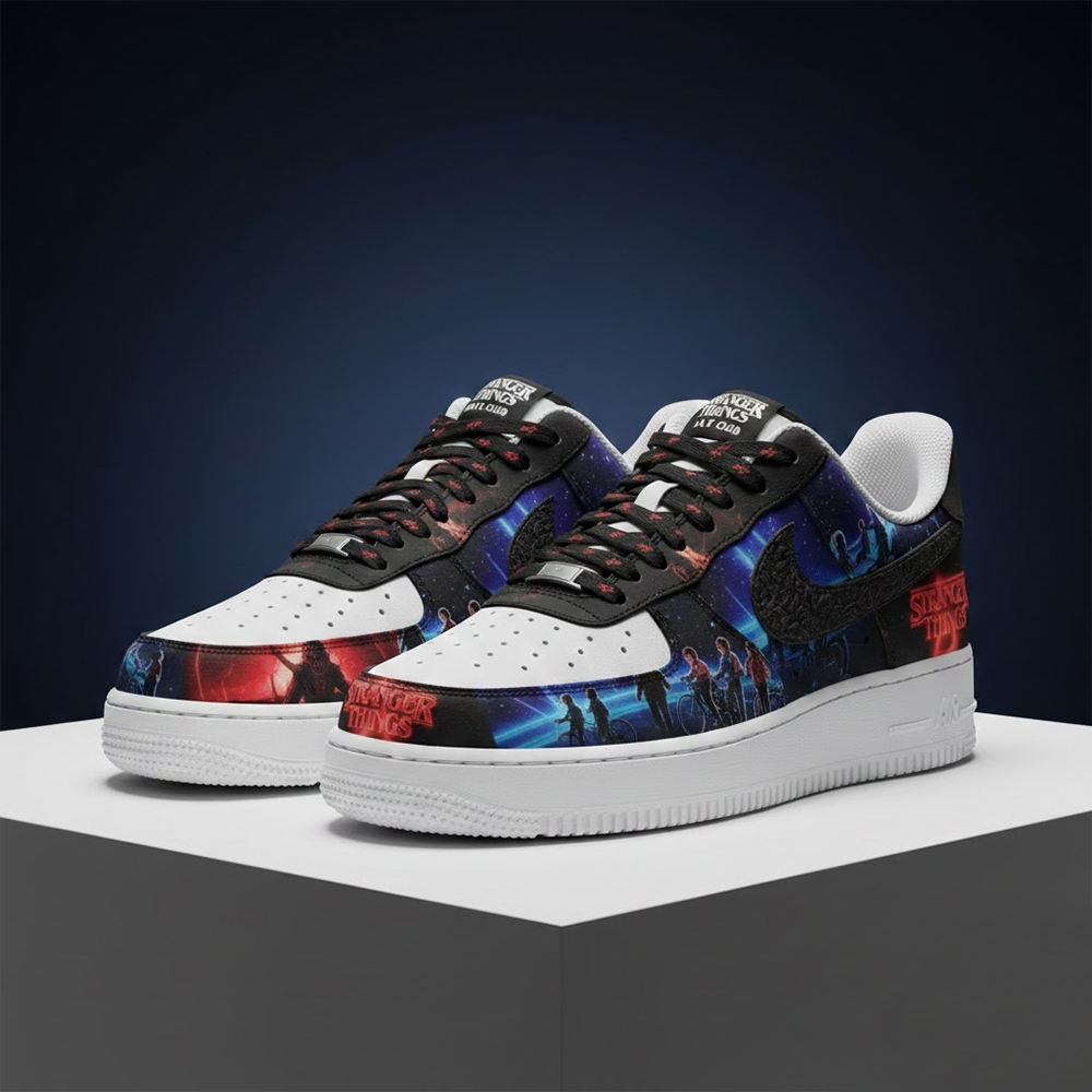 2025 Stranger Things Season 5 Air Force 1 Shoes Sneakers 1 2025 Stranger Things Season 5 Air Force 1 Shoes Sneakers
