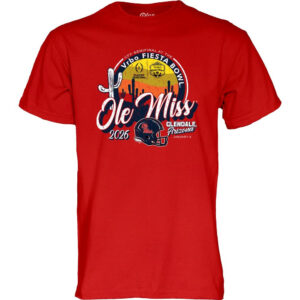 2026 CFP Semifinal ai The Vrbo Fiesta Bowl Ole Miss Rebels T-Shirt