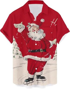 2025 Christmas Jolly Santa Holiday Hawaiian Shirt