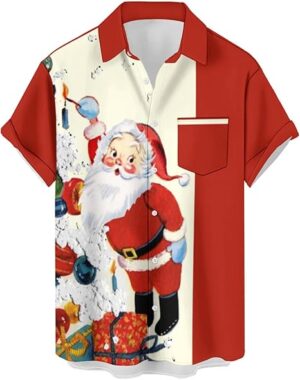 2025 Christmas Happy Santa Vacation Hawaiian Shirt