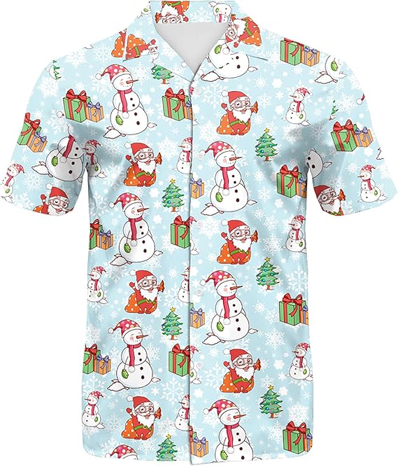 2025 Christmas Smiling Snowman Holiday Hawaiian Shirt 1 2025 Christmas Smiling Snowman Holiday Hawaiian Shirt