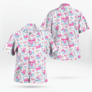 Porygon Pokemon Hawaiian Shirt