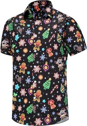 2025 Christmas Twinkle Lights Holiday Hawaiian Shirt