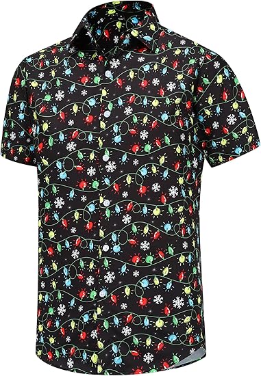 2025 Christmas Tree Light String Holiday Hawaiian Shirt 1 2025 Christmas Tree Light String Holiday Hawaiian Shirt