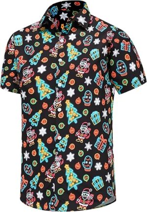 2025 Christmas Sparkling Lights Holiday Hawaiian Shirt