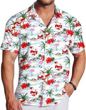 2025 Christmas Chill Santa Holiday Hawaiian Shirt