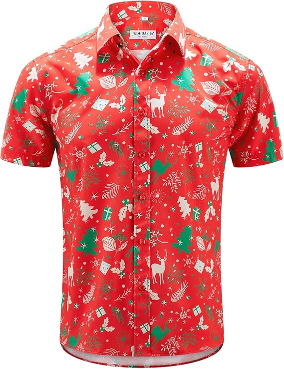 2025 Christmas Hawaiian Shirt Tropical Santa Holiday Button Down 1 2025 Christmas Hawaiian Shirt Tropical Santa Holiday Button Down