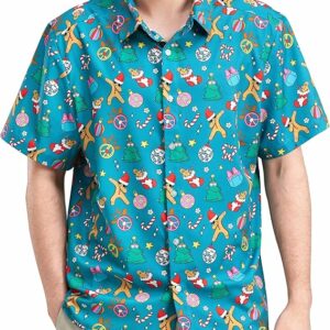 2025 Christmas Merry Gingerbread Man Hawaiian Shirt