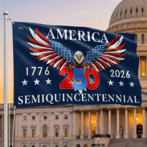 America 250th Anniversary Semiquincentennial Eagle Flag