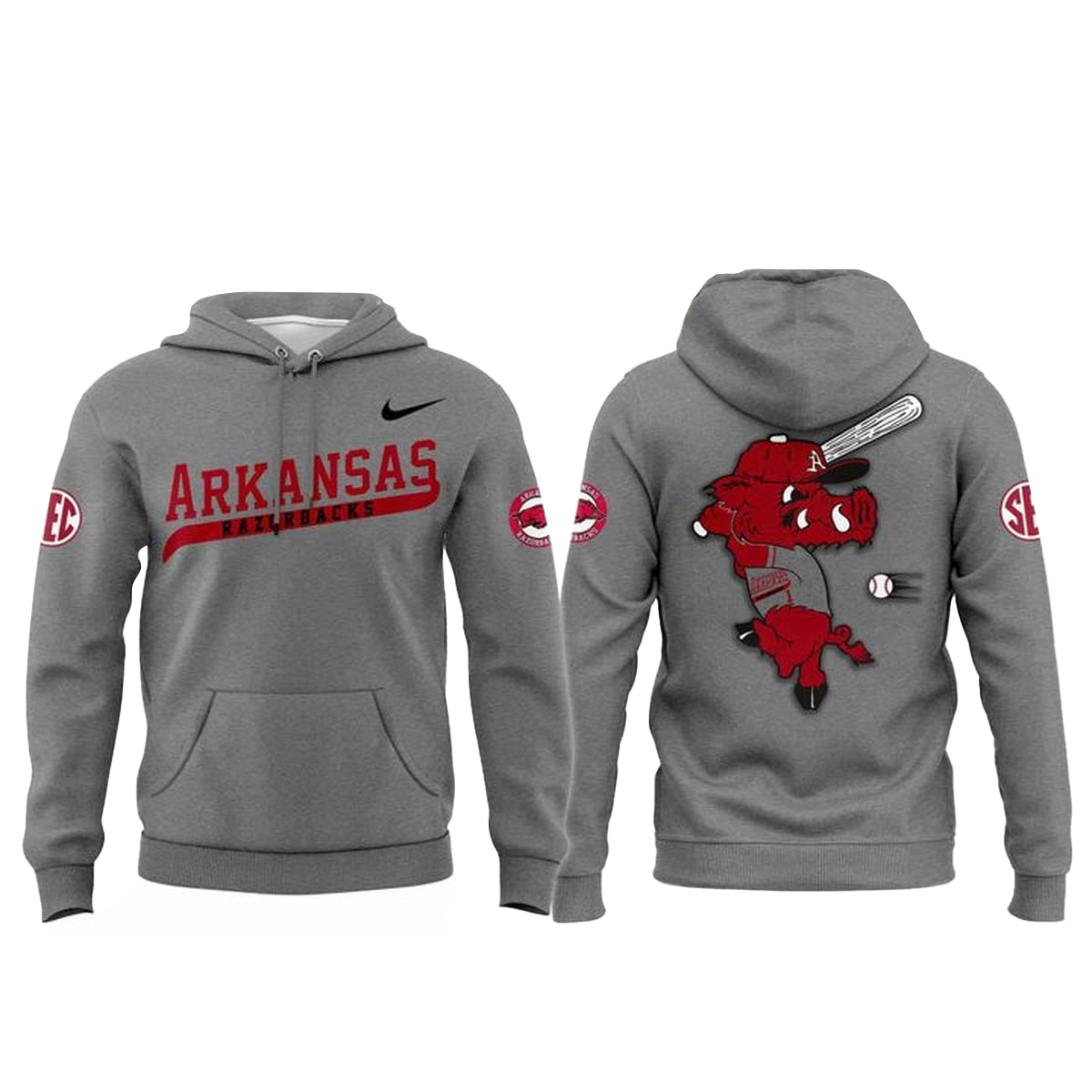 Arkansas Razorbacks Baseball 2026 Hoodie 1 Arkansas Razorbacks Baseball 2026 Hoodie