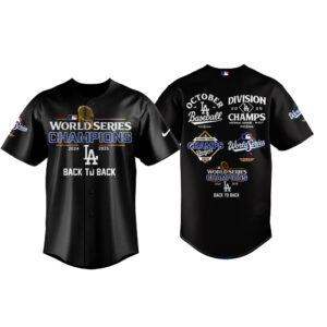 Back To Back - LA Dodgers 2025 World Series Champions Baseball Jersey