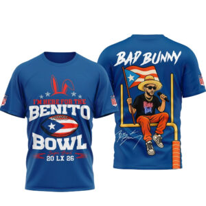 Bad Bunny I'm Here For The Benito Bowl Super Bowl 2026 T-Shirt