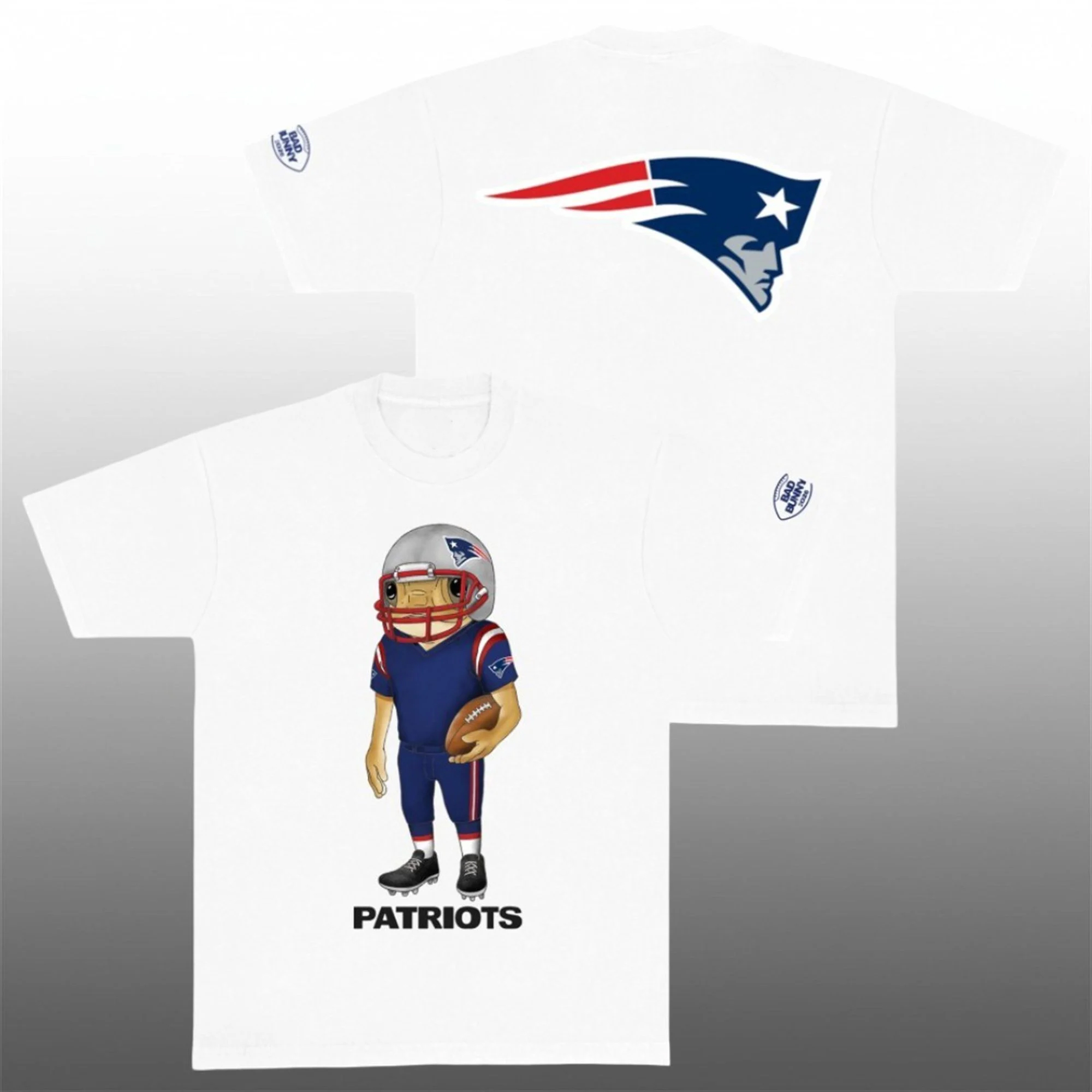 Bad Bunny x New England Patriots Concho T-Shirt 2026 1 Bad Bunny x New England Patriots Concho T-Shirt 2026
