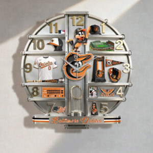 Baltimore Orioles Home Decorative 3D Wall Clock