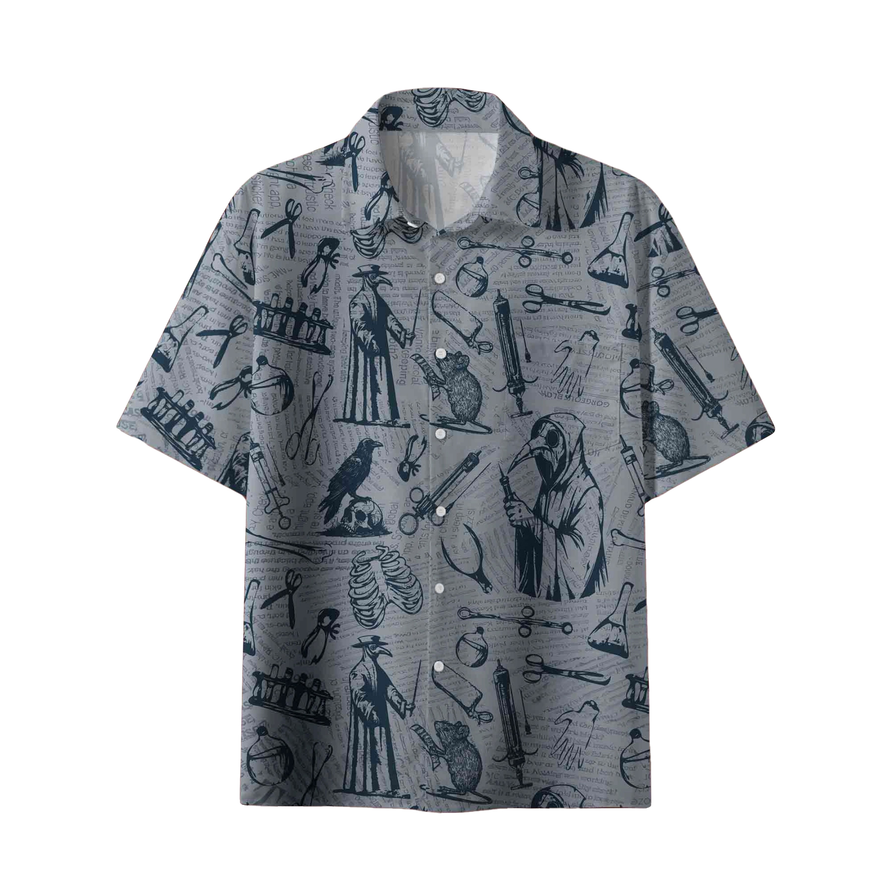 Black Death Hawaiian Shirt 1 Black Death Hawaiian Shirt